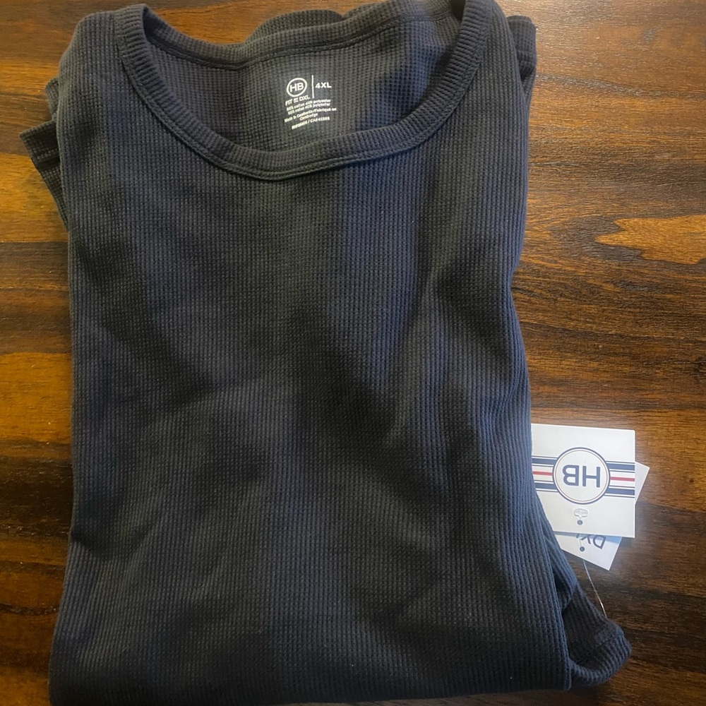 NWT DXL HB Long Sleeve Crew Neck Tee Men's  Size 4XL